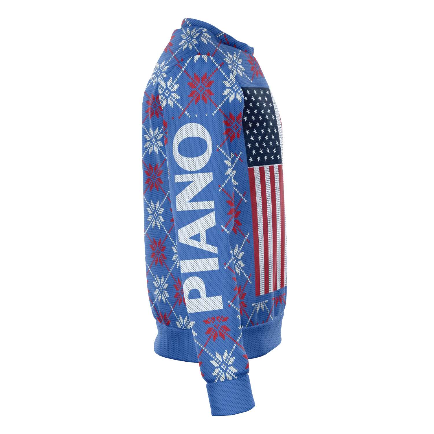 Piano Christmas Blue Sweatshirt