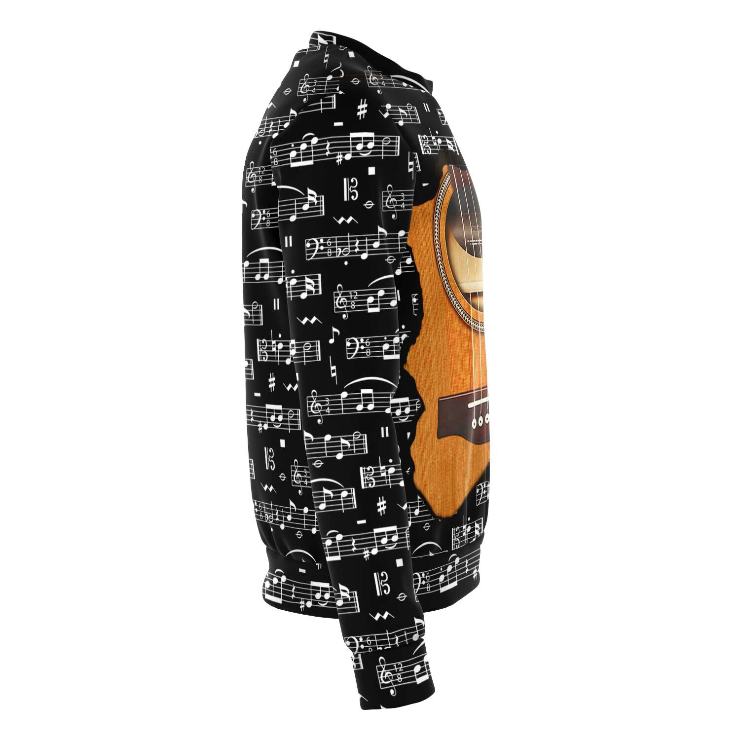 Wooden Guitar Inside Sweatshirt