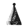 Piano Music Notes Santa Hat