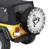 Piano Heart Treble Clef Tire Cover