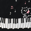 Girl Kids Piano Cat T-shirt