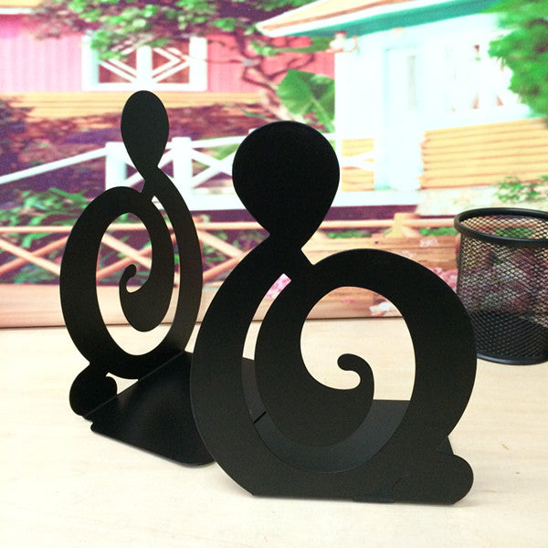 Musical Note Metal Bookend