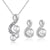 Elegant Pearls Music Notes Jewelry Set