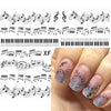 FREE - Musical Notes Nail Decals - Artistic Pod