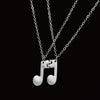 Music Notes Necklace Set