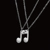 Friendship Music Note Necklace Set