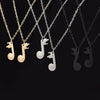 Free - Friendship Music Note Necklace Set