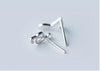 Free - Silver Asymmetry Music Stud Earrings