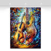 Handpainted Music Instrument Oil Painting Wall Decor - Artistic Pod