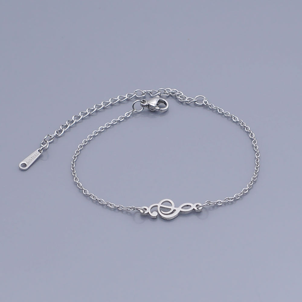 Treble Clef Music Bracelet