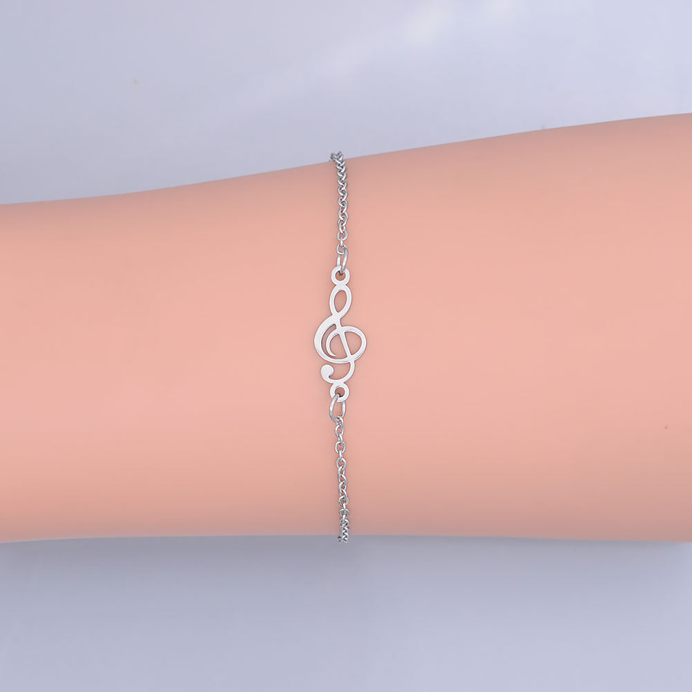 Treble Clef Music Bracelet