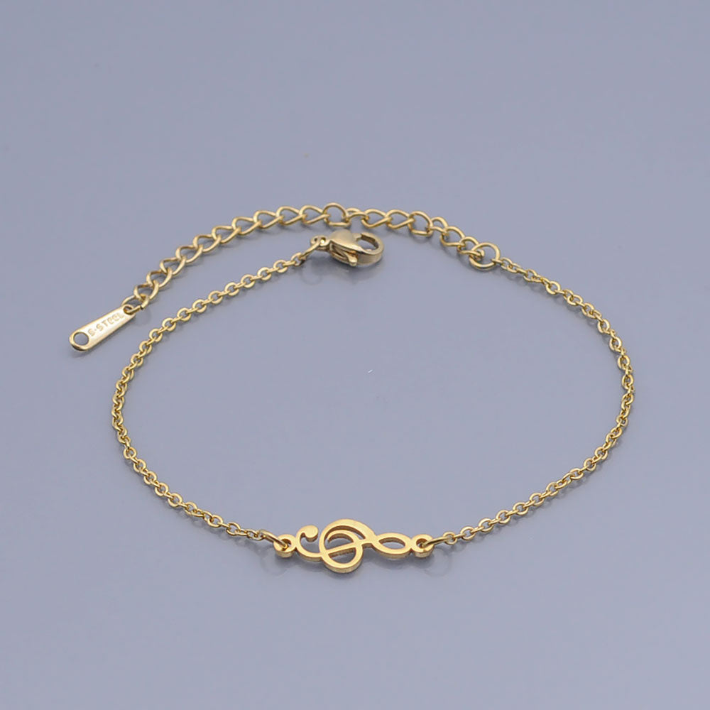 Treble Clef Music Bracelet