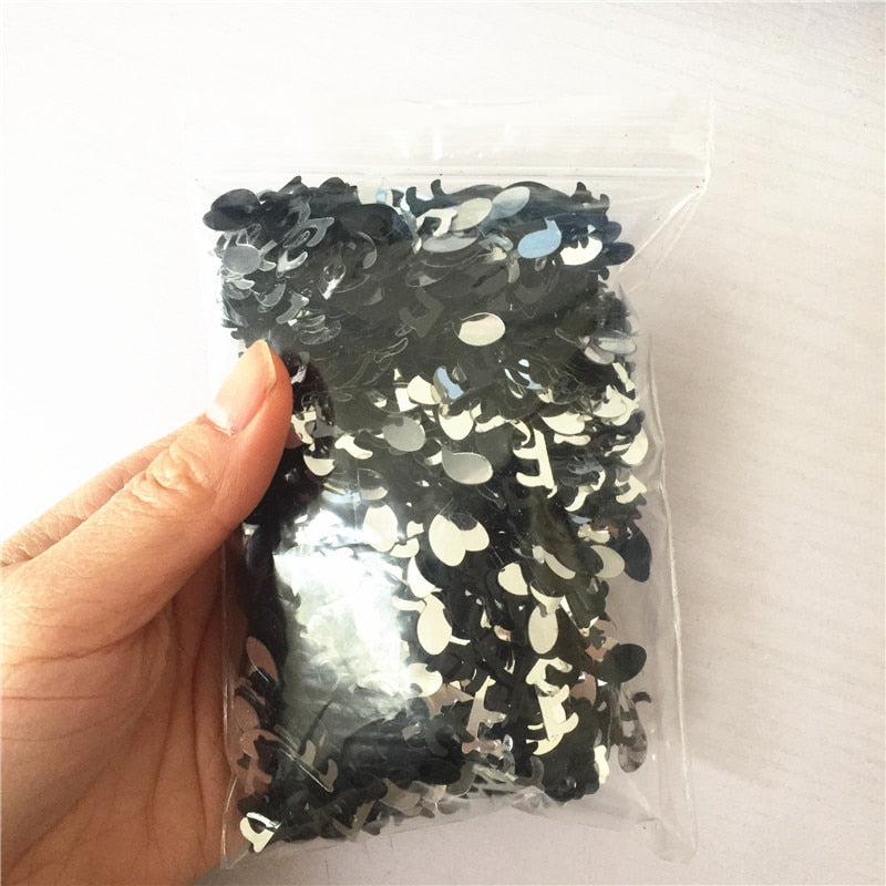 Sliver Music Notes Confetti