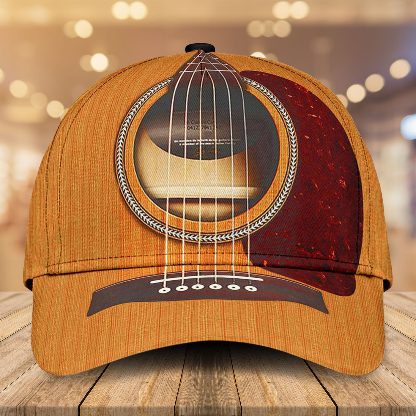 Wooden Guitar Classic Cap