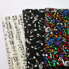 Music Notes Cotton Fabric