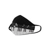 Musical Notes With Piano Black Mask