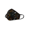 Colorful Music Notes Black Mask