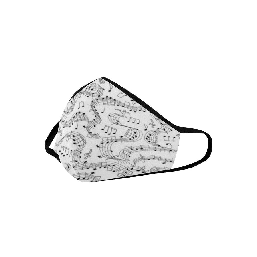 Musical Notes White Mask
