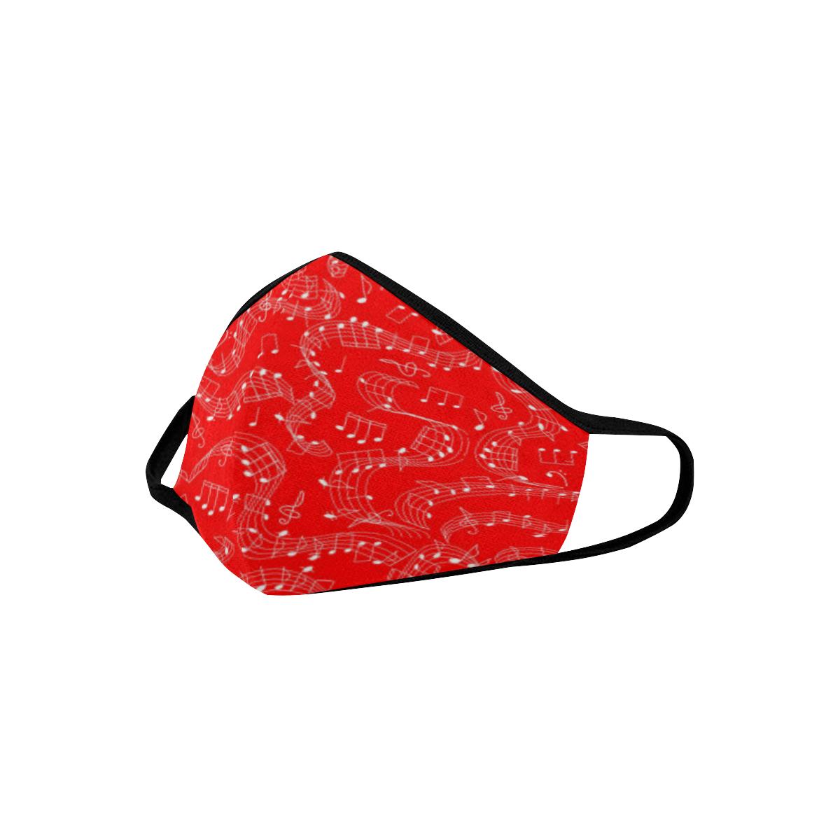 Musical Notes Red Mask