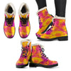 Musical Watercolor Fur Boots