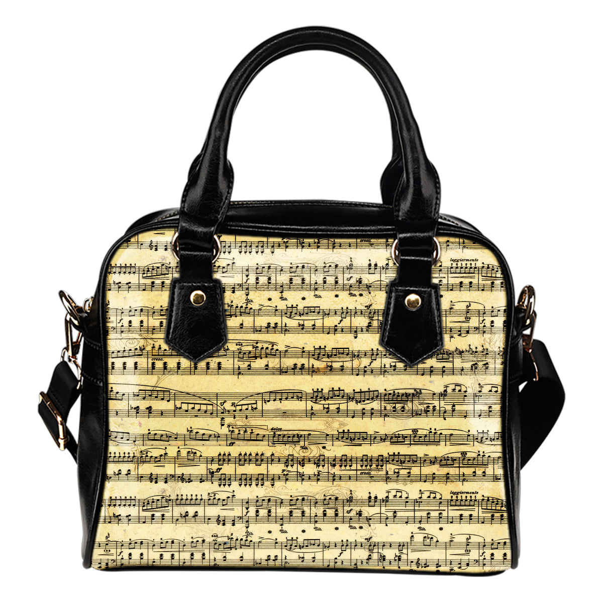 Sheet Music Shoulder Handbag