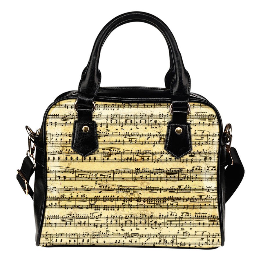 Sheet Music Shoulder Handbag