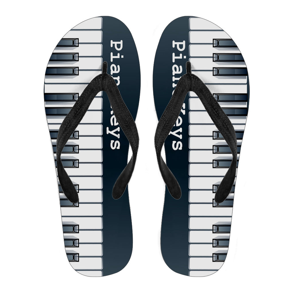 Piano Keys Flip Flops - Women / Small (US 5-6 /EU 35-37) - { shop_name }} - Review