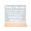 Family Music Light Up Acrylic