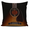 Black Guitar Pillow Cover