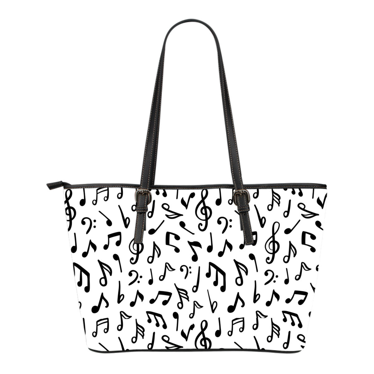 Music Note Small Leather Tote