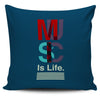 Music Is Life Colour Overlay Pillow Cover