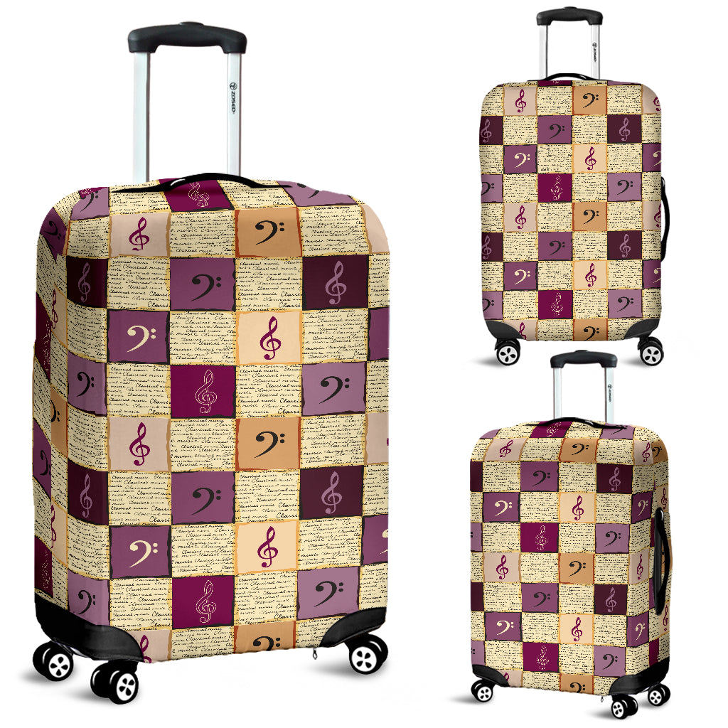 Treble Clef & Bass Clef Luggage Cover