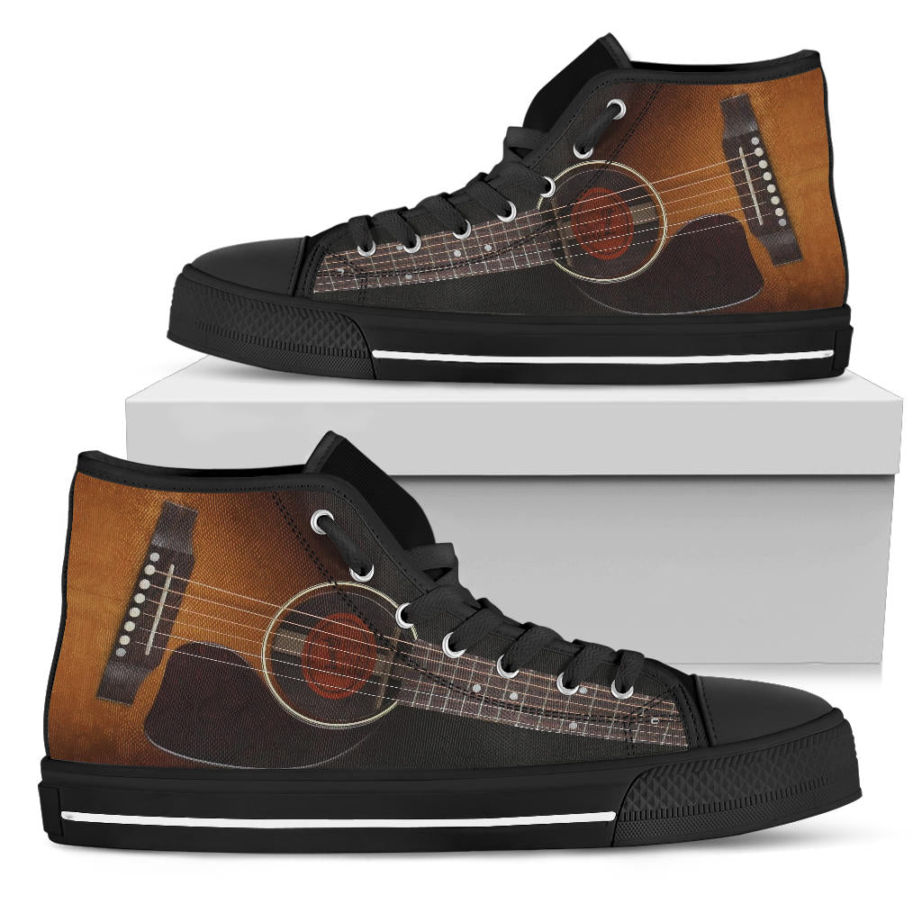 Black Guitar High Tops