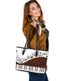 Piano Keys Music Small Leather Bag