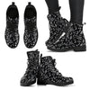 Black Music Notes Design Shoes. Womens Boots - Artistic Pod Review