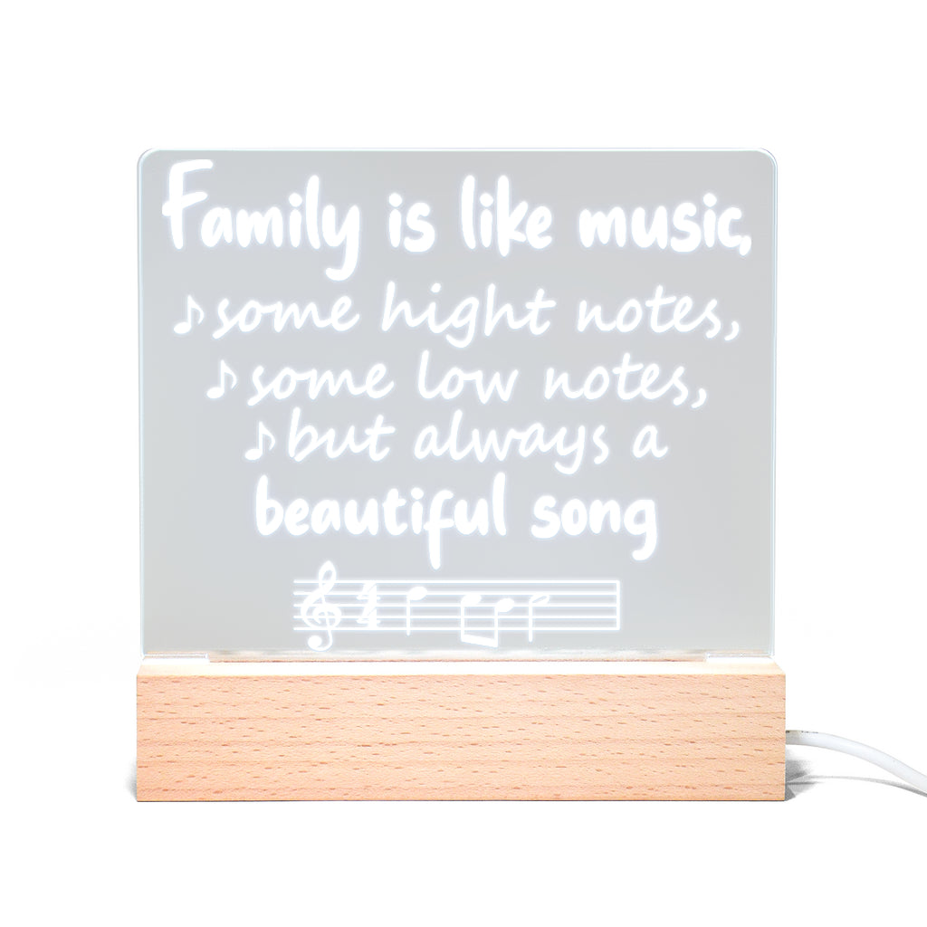 Family Music Light Up Acrylic