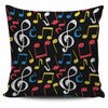 Music Notes Symbols Pillow Cover