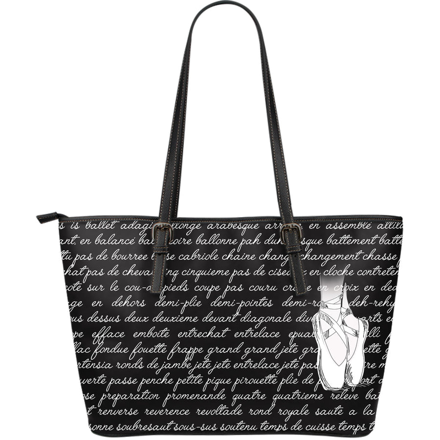 Ballet Terms Leather Tote - Artistic Pod Review