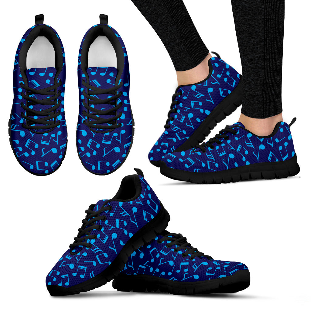 Musical Notes Blue Sneakers - Women / US5 (EU35) - { shop_name }} - Review