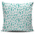 White and Green Music Note Pillow Cover