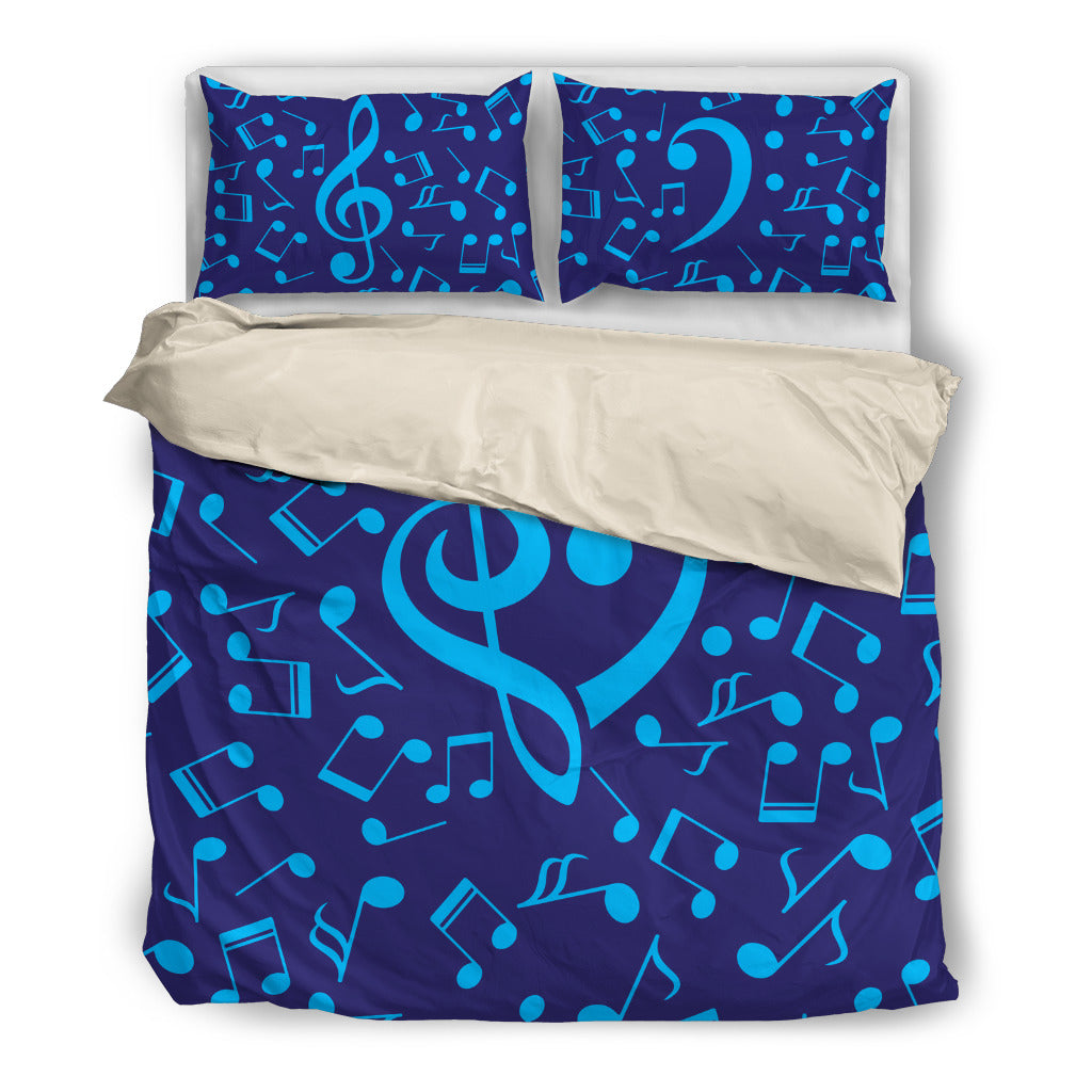 Love Musical Notes Bedding Set