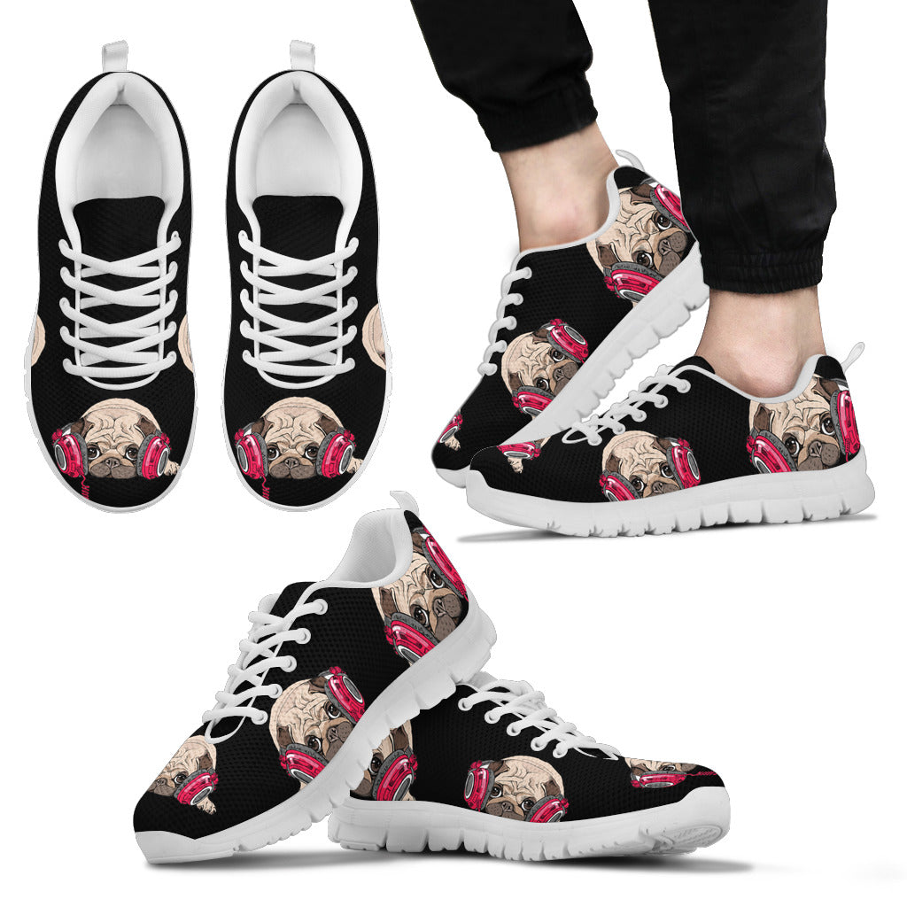 Pug Listen Music Sneaker Men's