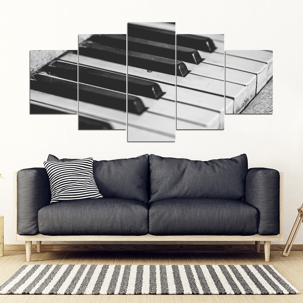 Retro Piano Canvas Art