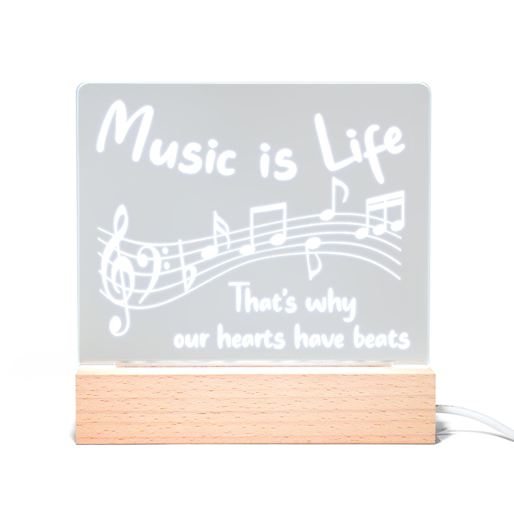 Music Beats Light Up Acrylic