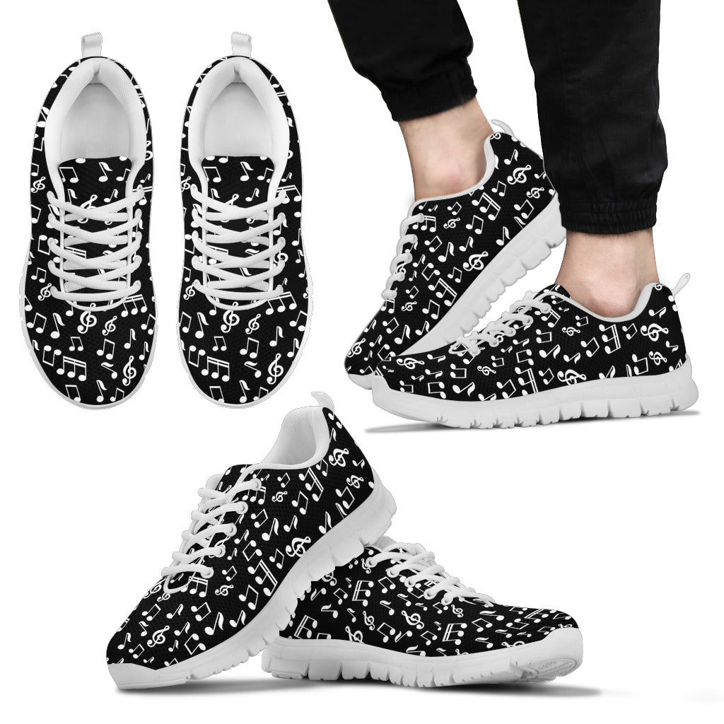 Black Music note Sneakers