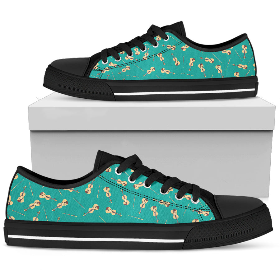Special Edition Violin Pattern Low Top Canvas Shoes