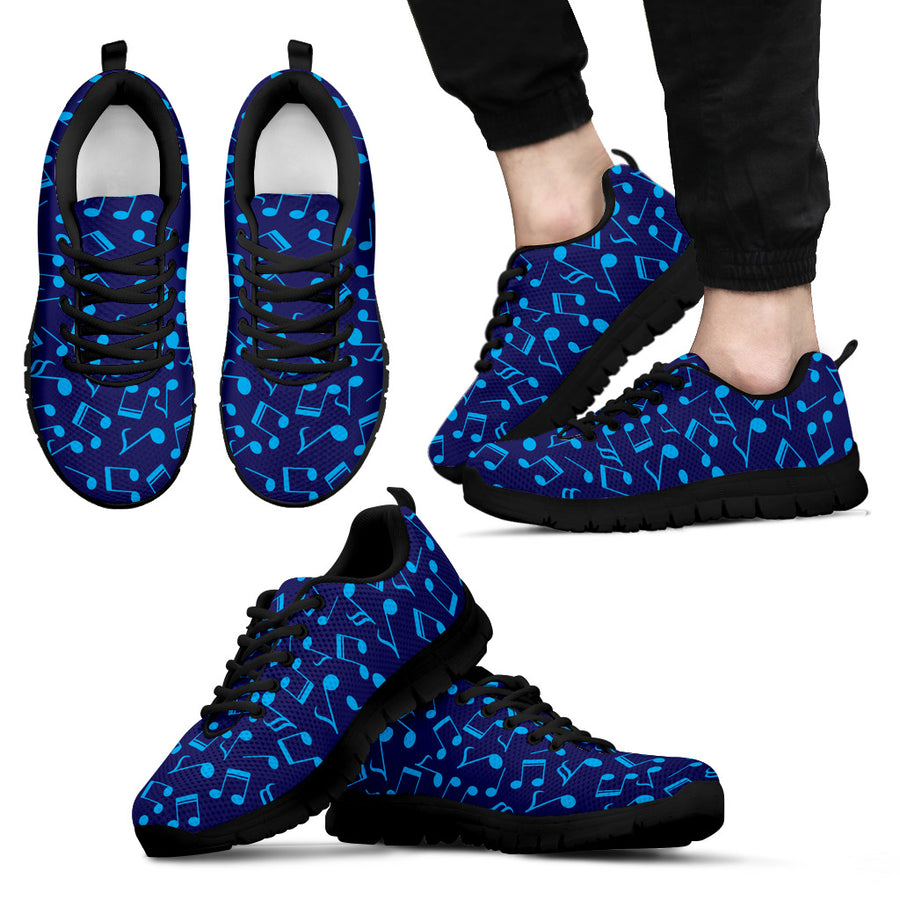Musical Notes Blue Sneakers - Men / US5 (EU38) - { shop_name }} - Review
