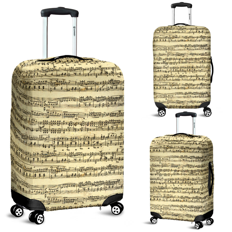 Sheet Music Luggage Cover