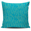 Treble Clefs Turquoise and Green Pillow Cover
