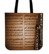 Music Notes Vintage Tote Bag